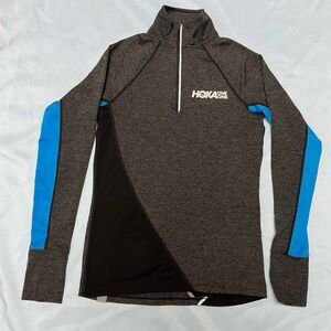 Hoka Gray and Blue Lightweight Jacket